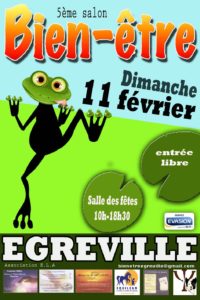 affiche salon du Bien-être Egreville 11 février 2018