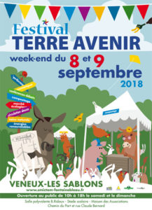 affiche du festival terre avenir veneux les sablons 8 et 9 septembre 2018