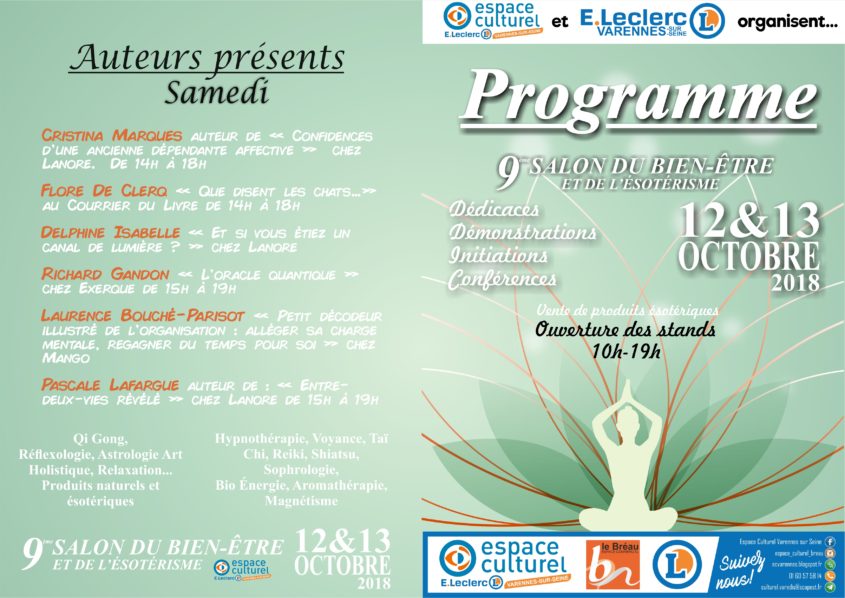 programme salon du bien-être centre culturel du Bréau Varennes