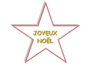 motif joyeux noël avec étoile