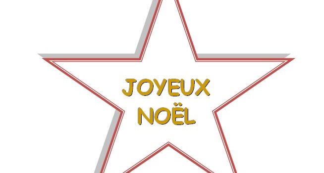 motif joyeux noël avec étoile