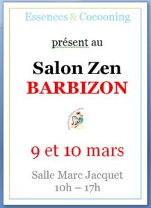 affiche du salon zen à barbizon les 9 et 10 mars 2019