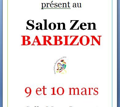 affiche du salon zen à barbizon les 9 et 10 mars 2019
