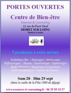 affiche des Portes ouvertes des 28 et 29 septembre 2019